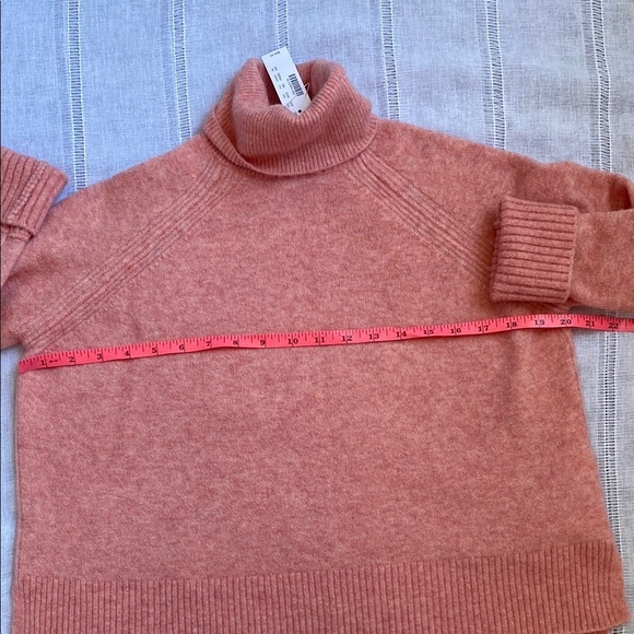 J. Crew NWT Pastel Pink Wool Blend Turtleneck Sweater - Picture 8 of 11
